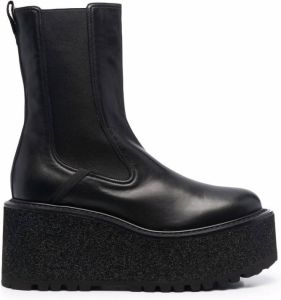 Premiata Gaucho platform sole ankle boots Black