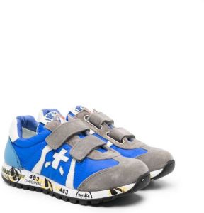 Premiata Kids Lucy touch strap sneakers Blue