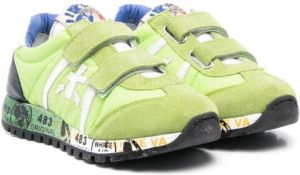 Premiata Kids Lucy touch-strap sneakers Green