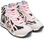 Premiata Kids zebra-print high-top sneakers Grey - Thumbnail 1