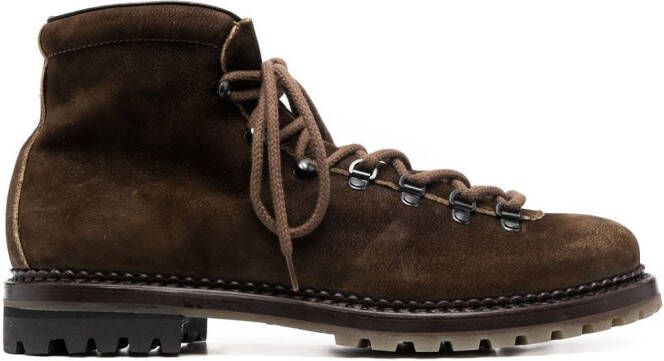 Premiata lace-up 40mm ankle boots Brown
