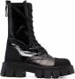 Premiata lace-up leather boots Black - Thumbnail 1