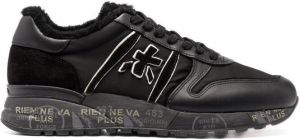 Premiata Lander shearling-trim sneakers Black