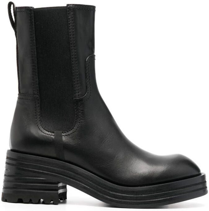 Premiata leather 70mm Chelsea boots Black