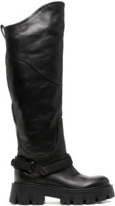 Premiata leather knee-length boots M6356