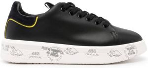Premiata leather lace-up sneakers Black