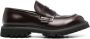 Premiata logo-patch 50mm leather loafers Brown - Thumbnail 1