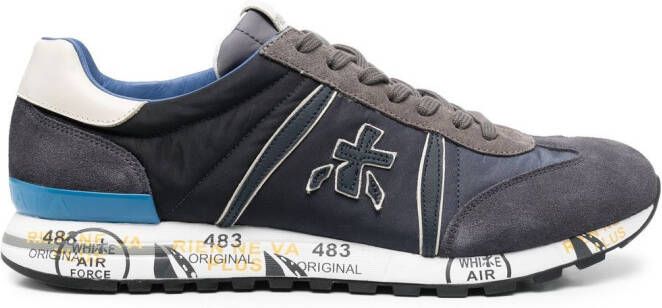 Premiata Lucy panelled low-top sneakers Blue