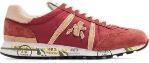 Premiata Lucyd panelled suede sneakers Red