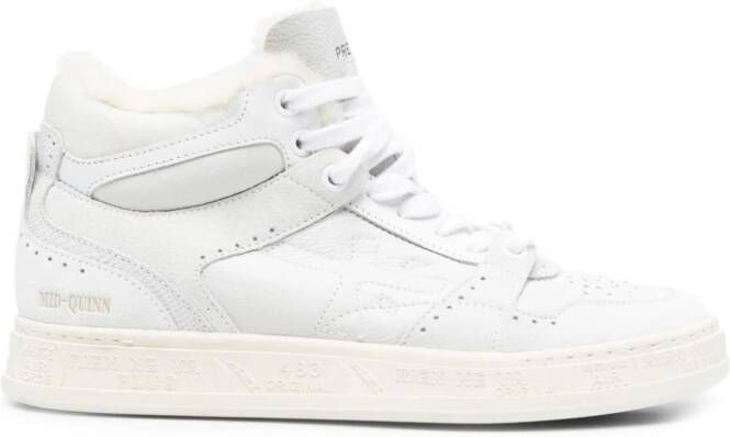 Premiata Mid-Quinn leather sneakers White