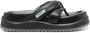 Premiata padded-design leather sandals Black - Thumbnail 1