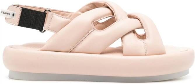 Premiata padded leather sandals Pink
