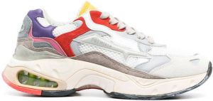 Premiata panelled lace-up sneakers Grey