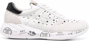Premiata panelled low-top sneakers White