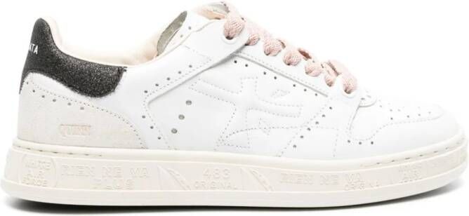 Premiata perforated leather sneakers White