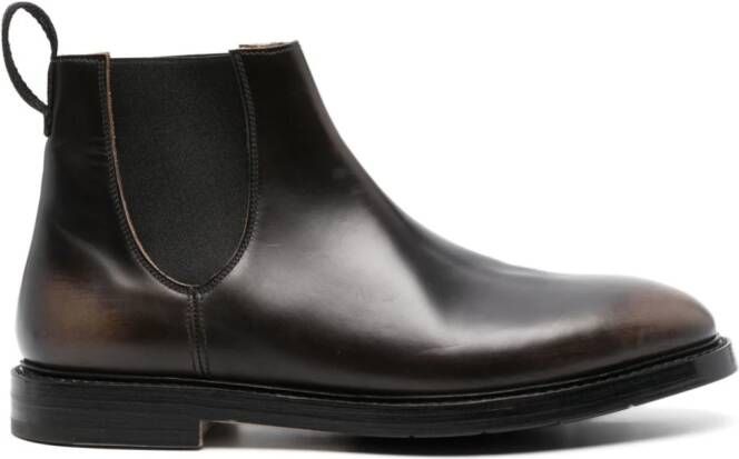 Premiata pull-tab leather Chelsea boots Black