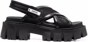Premiata ridged-sole sandals Black