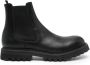 Premiata round-toe leather ankle boots Black - Thumbnail 1