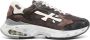 Premiata Sharky panelled low-top sneakers Brown - Thumbnail 1