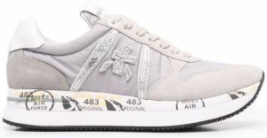 Premiata side logo-patch sneakers Grey