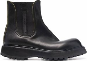 Premiata slip-on leather boots Black