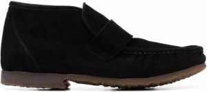 Premiata slip-on suede boots Black
