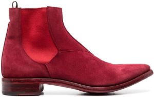 Premiata slip-on suede boots Red