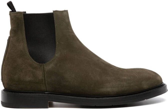 Premiata suede leather ankle boots Green