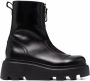 Premiata zip-front chunky leather ankle boots Black - Thumbnail 1