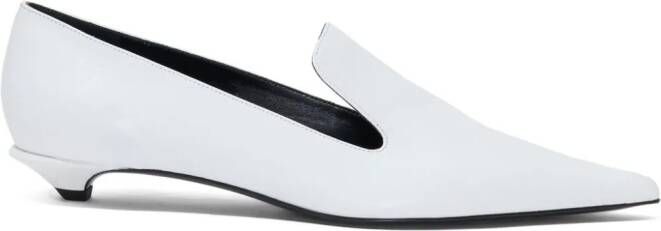 Proenza Schouler 20mm point-toe leather pumps White