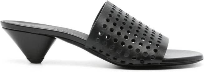Proenza Schouler 50mm perforated leather mules Black