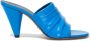 Proenza Schouler 85mm gathered-detail leather sandals Blue - Thumbnail 1