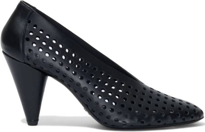 Proenza Schouler 85mm perforated leather pumps Black