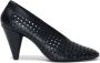 Proenza Schouler 85mm perforated leather pumps Black - Thumbnail 1