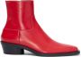 Proenza Schouler Bronco 40mm leather ankle boots Red - Thumbnail 1