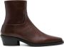 Proenza Schouler Bronco 45mm leather ankle boots Brown - Thumbnail 1