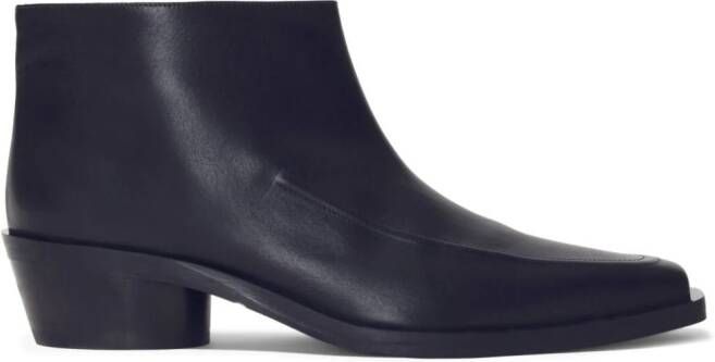 Proenza Schouler Bronco leather ankle boots Black