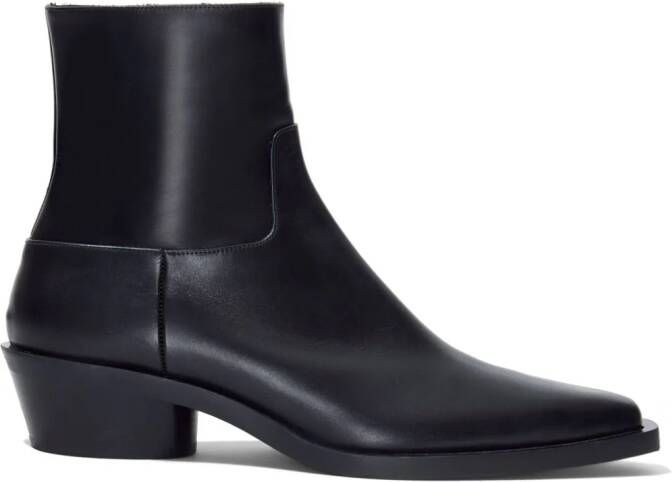 Proenza Schouler Bronco leather ankle boots Black