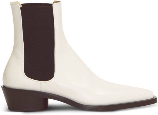 Proenza Schouler Bronco leather Chelsea Boots White