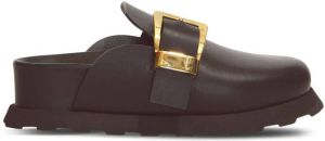 Proenza Schouler buckle-detail leather clogs Black