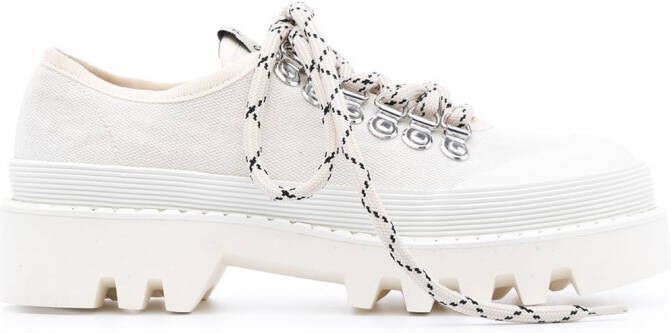 Proenza Schouler City lug-sole lace-up shoes White