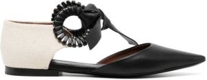 Proenza Schouler colour-block lace-up shoes Black