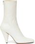 Proenza Schouler Cone 85mm leather ankle boots White - Thumbnail 1