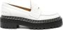 Proenza Schouler contrast-stitch penny-slot leather loafers White - Thumbnail 1