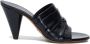 Proenza Schouler Gathered Cone 85mm leather sandals Black - Thumbnail 1