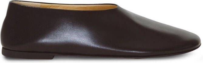 Proenza Schouler Glove leather slippers Brown