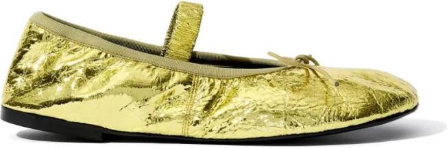 Proenza Schouler Glove Mary Jane ballerina shoes Gold