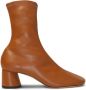 Proenza Schouler Glove pull-on leather boots Brown - Thumbnail 1