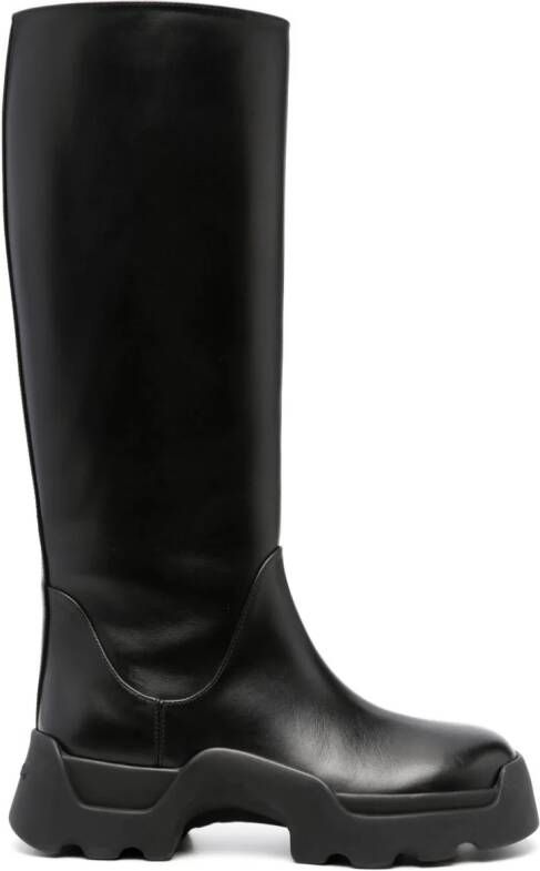 Proenza Schouler leather knee-high boots Black