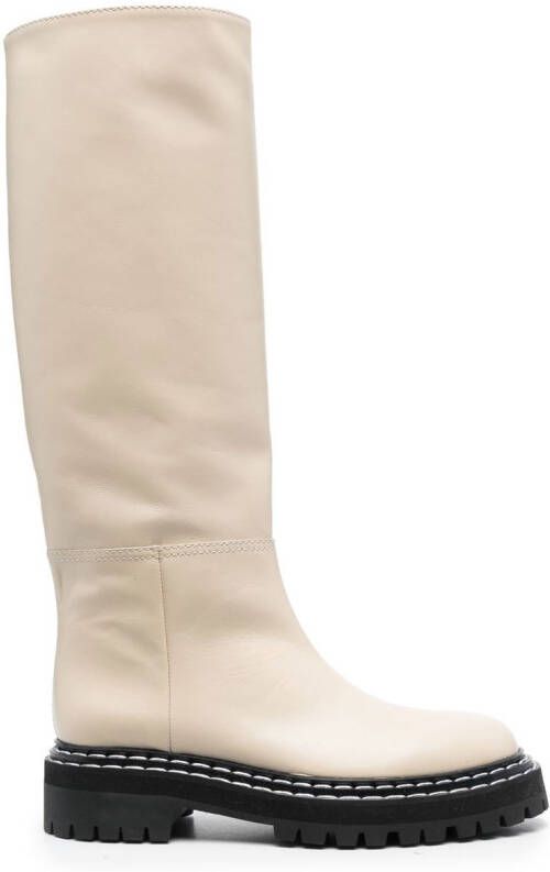 Proenza Schouler leather knee-length boots Neutrals